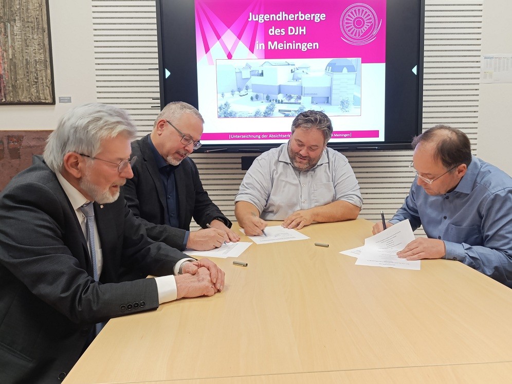 Jugendherberge für Meiningen: Absichtserklärung unterzeichnet